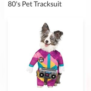 Dog 80’s tracksuit Halloween costume size med